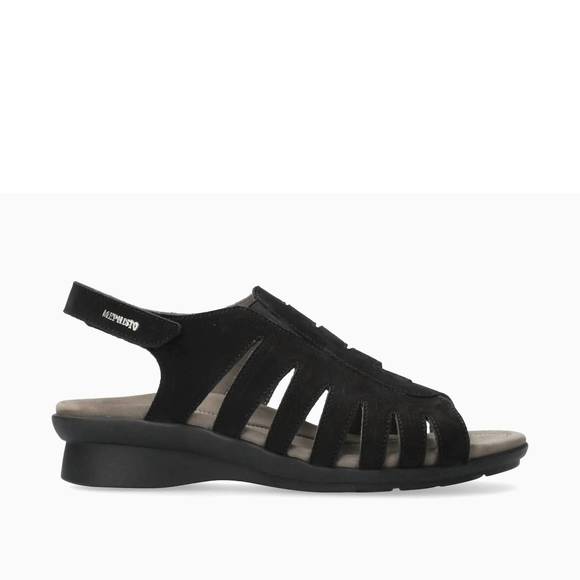 NEW MEPHISTO women's praline dress sandal in black